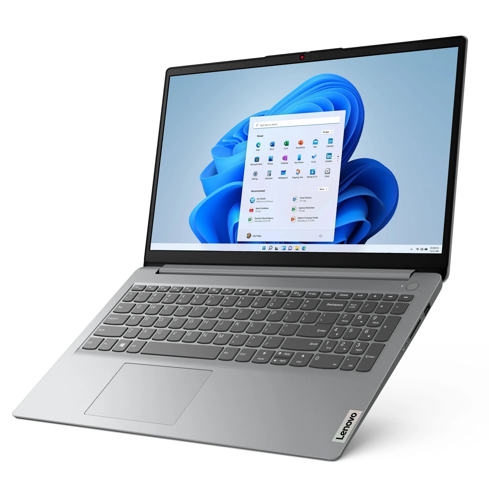 Ноутбук LENOVO IDEAPAD 1 Intel N4500 4GB 256GB 15,6 HD CLOUD GREY