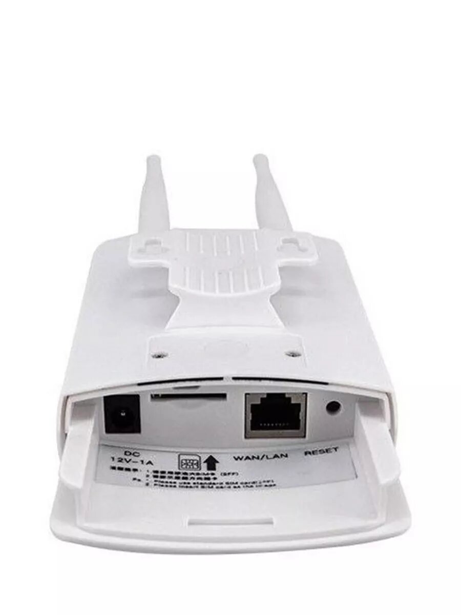 Роутер Wi-Fi 4G-CPE, уличный, для дачи, под SIM-карту, 2 антенны, белый
