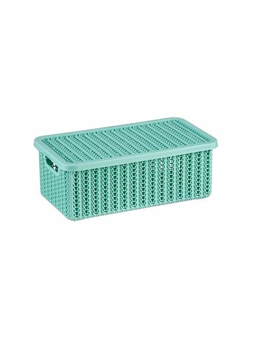 Коробка вязание 3л с крышкой Фисташковый IDEA (М-Пластика) М2369