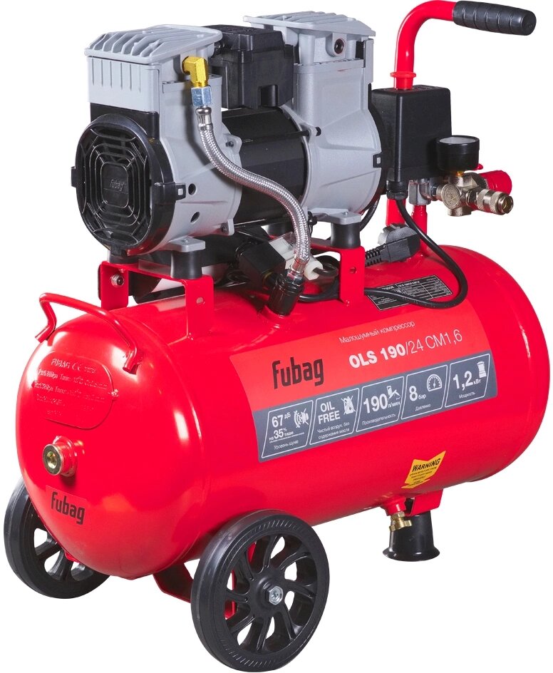 Компрессор поршневой Fubag OLS 190/24 CM1.6 безмасляный 1