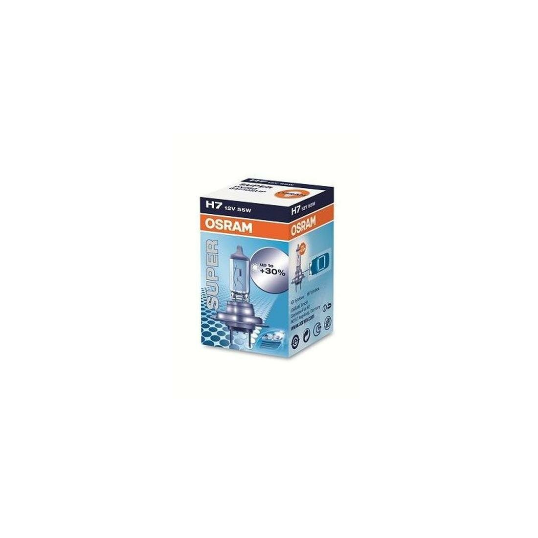 Osram лампа галогенная osram super 30 , h7, 3200k, 55w, коробка, 1 шт 64210sup