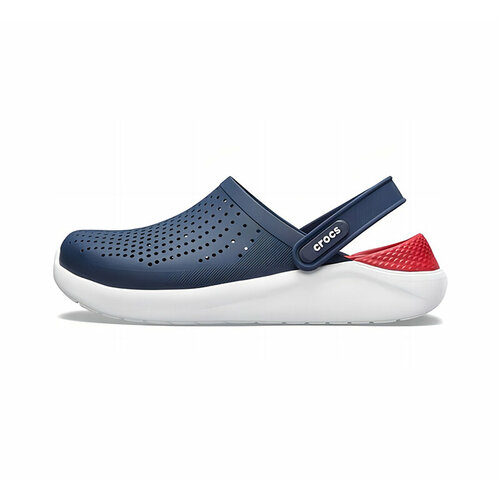 фото Сандалии crocs crocs literide clog sandals 204592, размер m7w9, синий/белый/красный