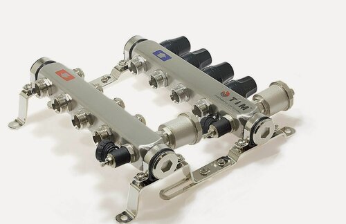 Изображение товара Коллекторная группа без расходомера 9-вых. (нерж. квад.)TIM