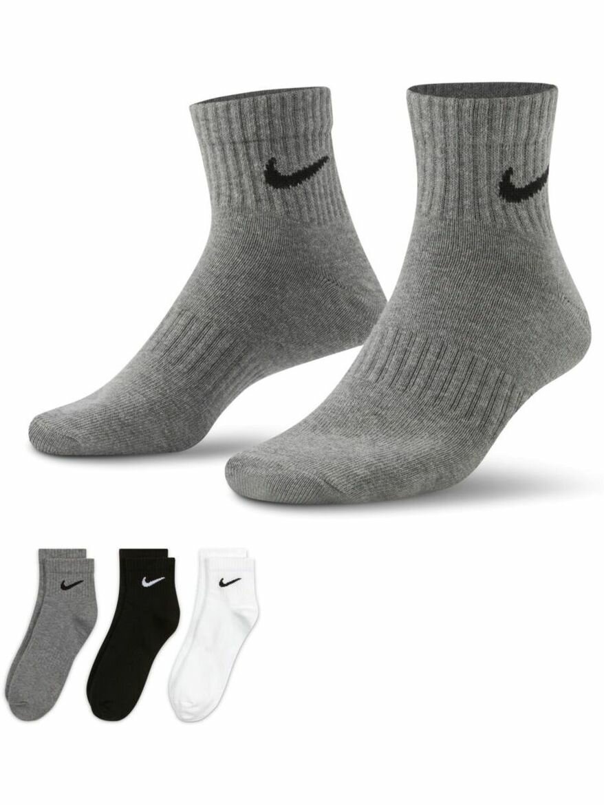Носки NIKE EVERY DAY LIGHTWEIGHT ANKLE 3 PAIR SOCKS, комплект