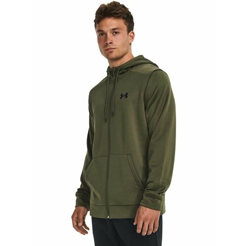 фото Толстовка under armour armour fleece fz hoodie, размер md, , зеленый,