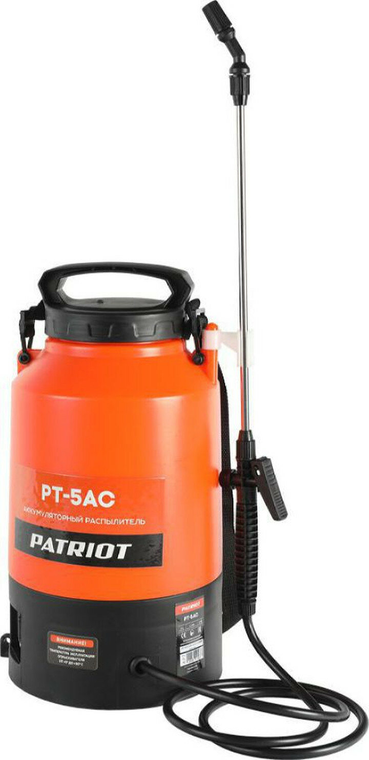 Опрыскиватель PATRIOT PT-5AC плечевой ремень свинцово-кислотная батарея 5 л