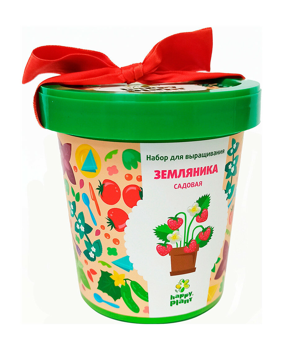 Набор для выращивания  Земляника Садовая   Happy Plant  7 10 дней до всходов