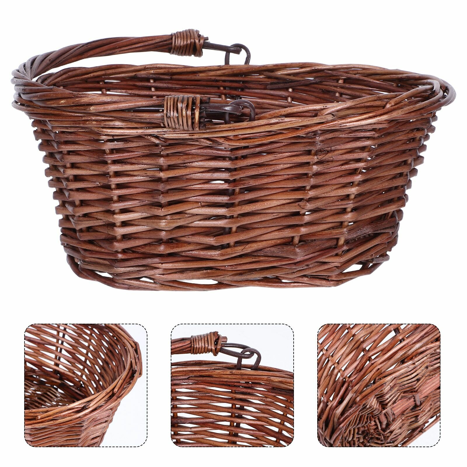 Универсальная корзина для хранения вещей практичная модель 23.50x19.00x10.50 см из натуральных материалов