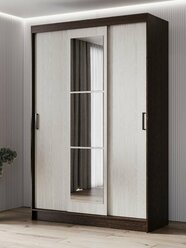 Шкаф-купе Бруно 6 венге/сосна лоредо ЛДСП с зеркалом 1310х2000х502 мм для дома и дачи