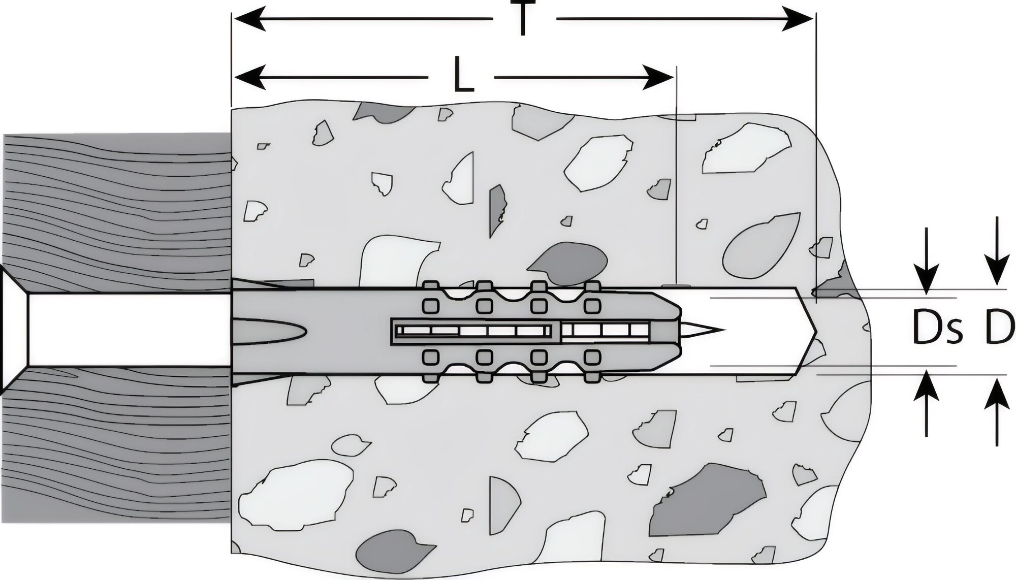 Распорный дюбель ЗУБР 4-301060-10-060