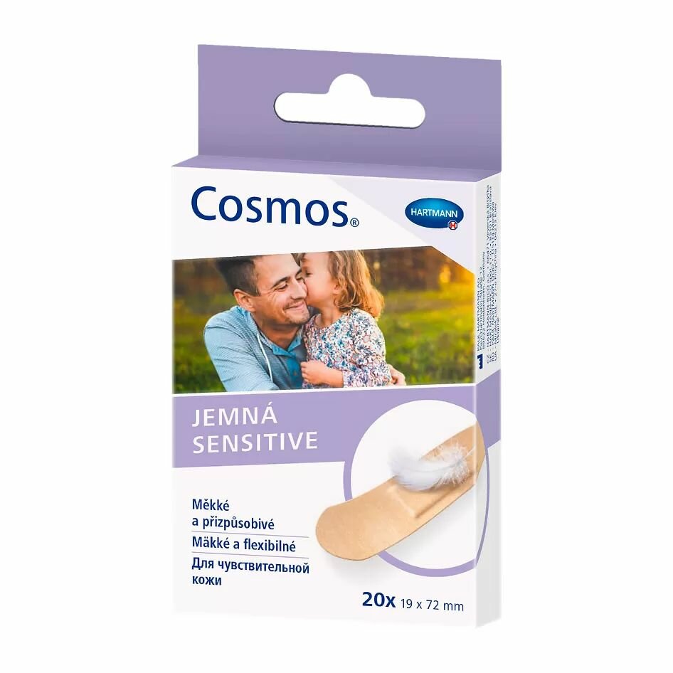 Пластырь Cosmos soft 5353237 мягкий эластичный на нетканой основе 1,9х7,2 см 20 шт