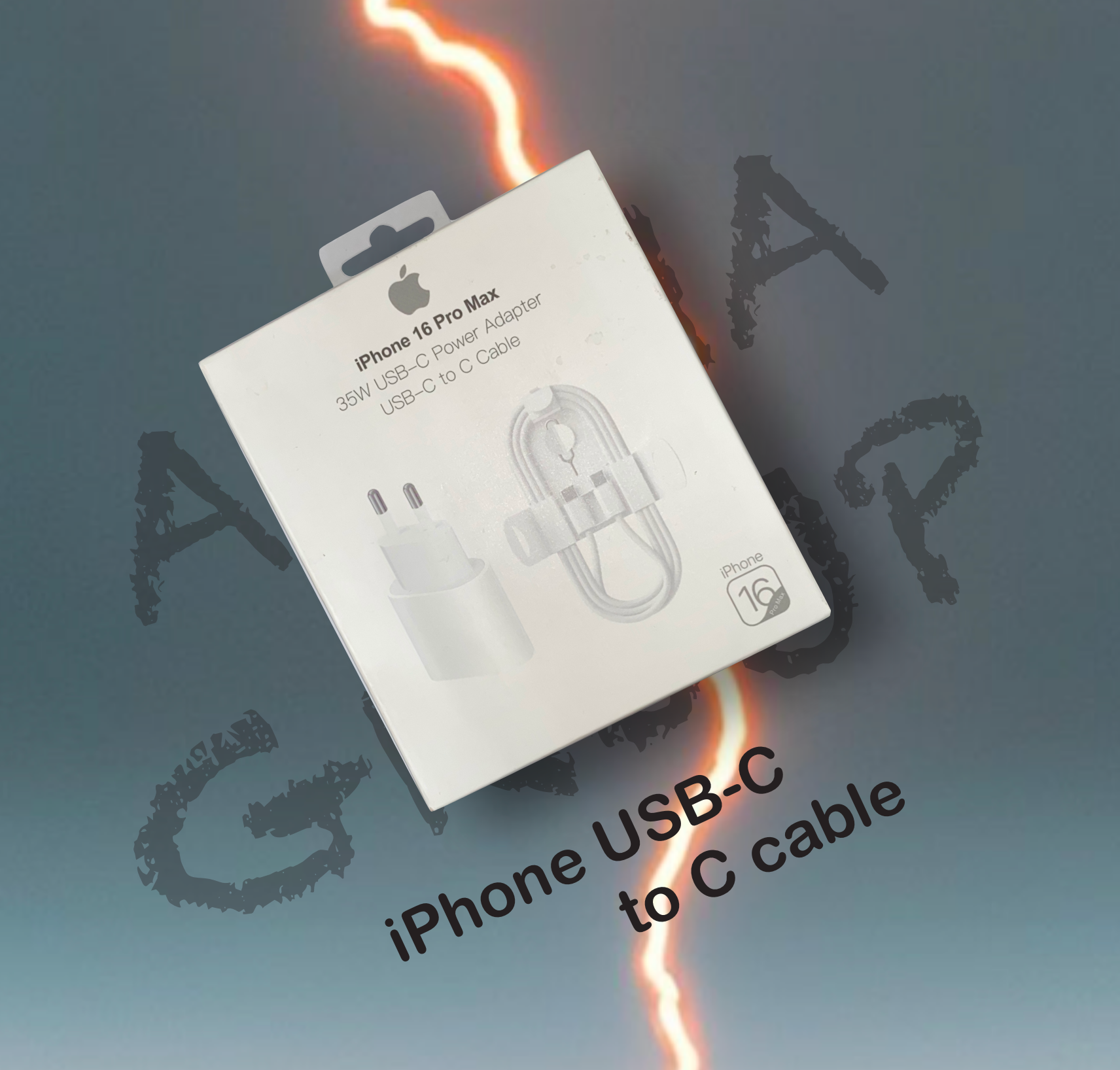 35W Быстрая зарядка для iPhone 16 Pro (Max), Type-C на Type-C