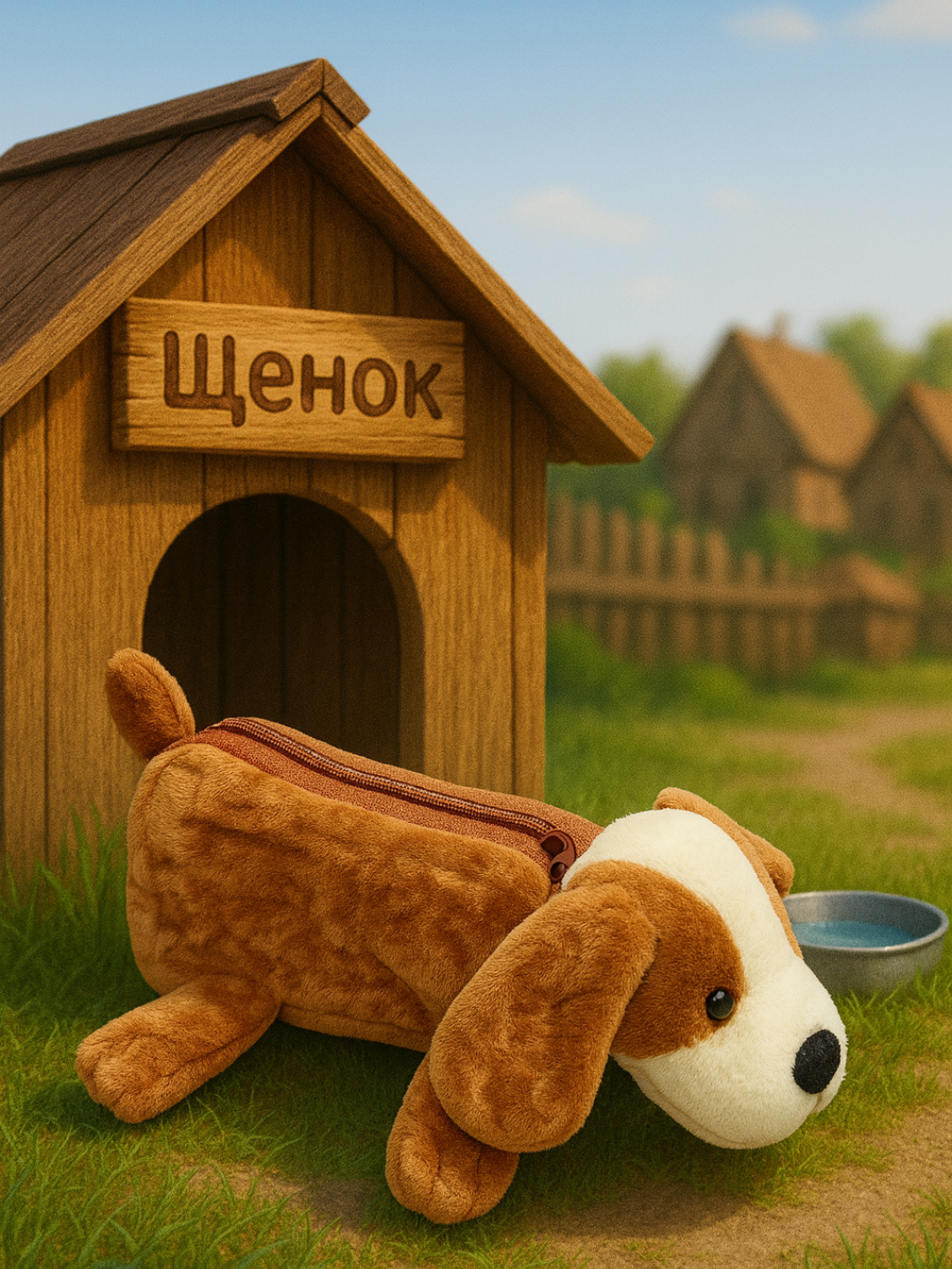 Пенал школьный, плюшевый, для девочек и мальчиков, косметичка