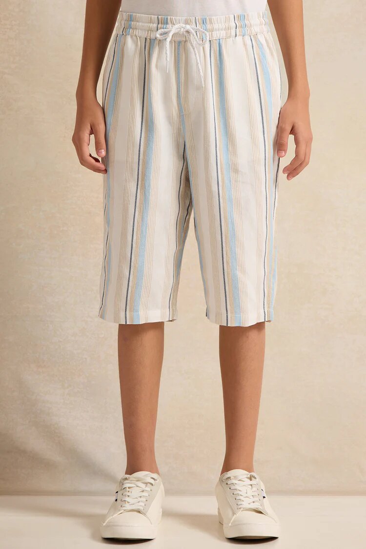 Шорты REDTAG, размер 13-14 лет, белый — фото 1