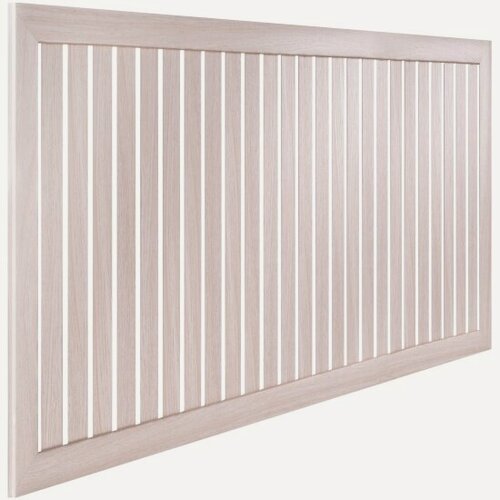 Изображение товара Экран для радиатора ТМ Стильный Дом реечный 90х60см, Ясень светлый