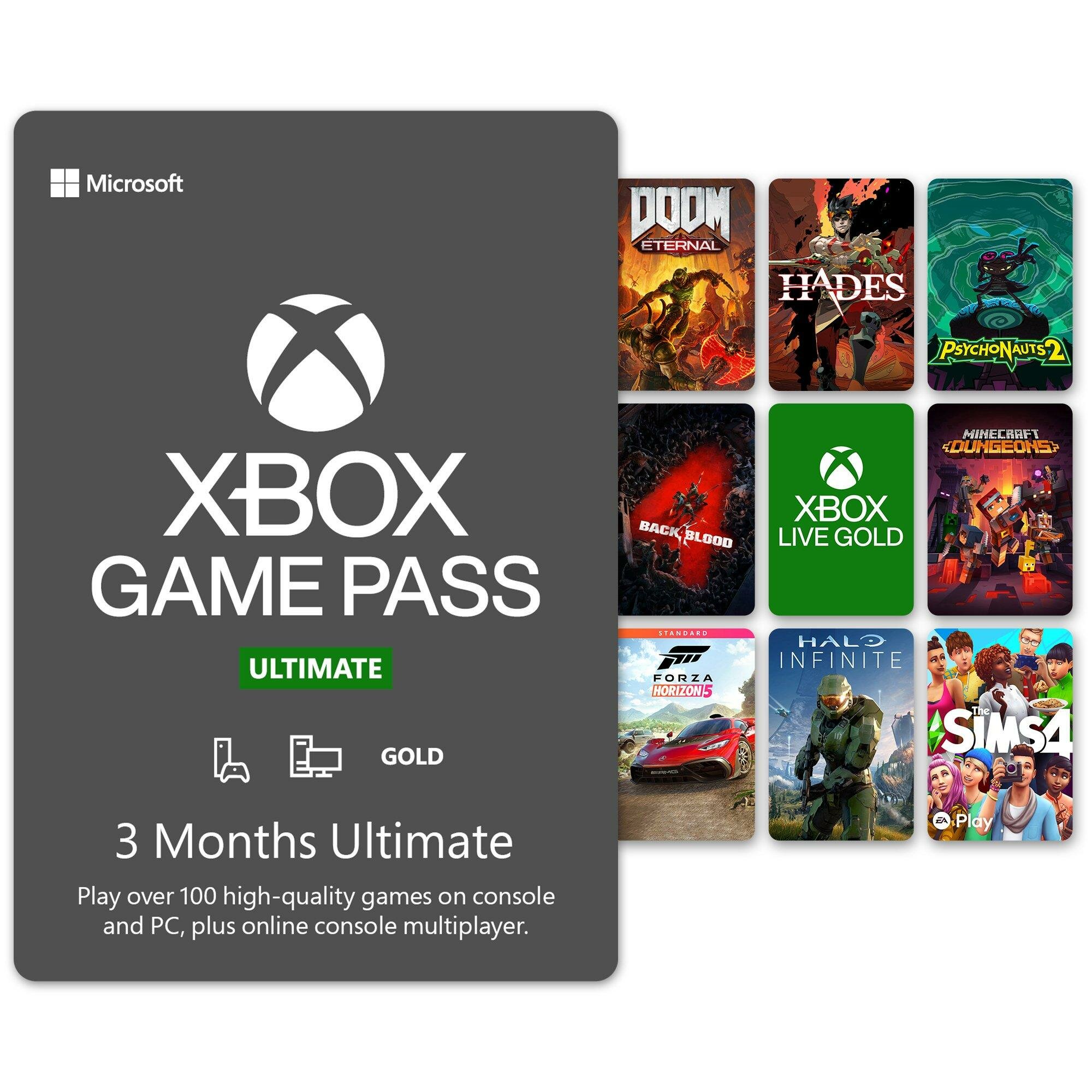 Подписка Xbox Game Pass Ultimate, для Xbox One, Series, ПК без ВПН 3 месяцев, Аккаунт Россия