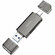 Картридер, USB/Type-C 3.0, HB39, HOCO, поддержка TF/SD карт, серы...