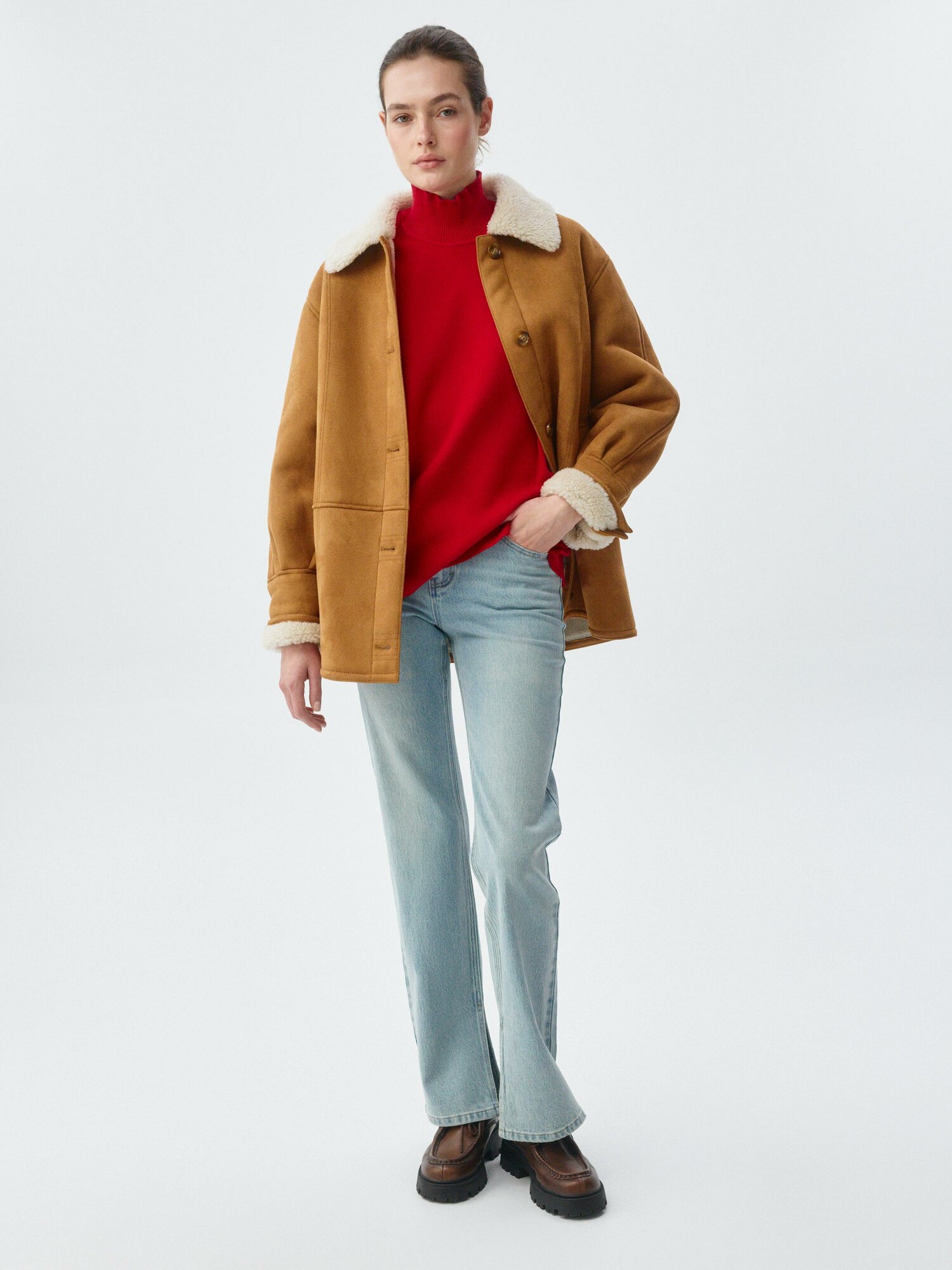 Свитер Sela, размер 46, , красный — фото 1