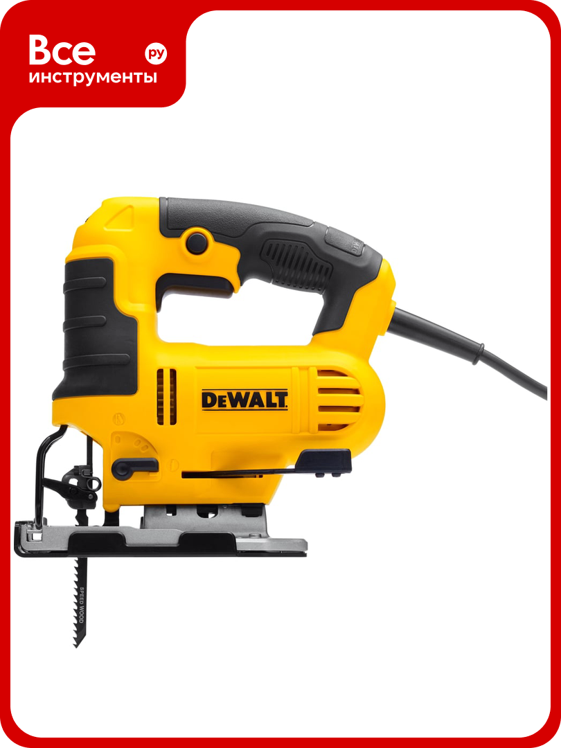 Лобзик Dewalt 650Вт 85мм 500-3200ход/мин DWE349-A9