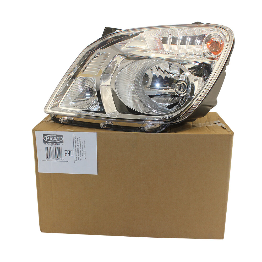 PRAVT Фара А21R22 Г-ль Next левая пластик (с эл. корректором) арт. PR. А21R23.3711013