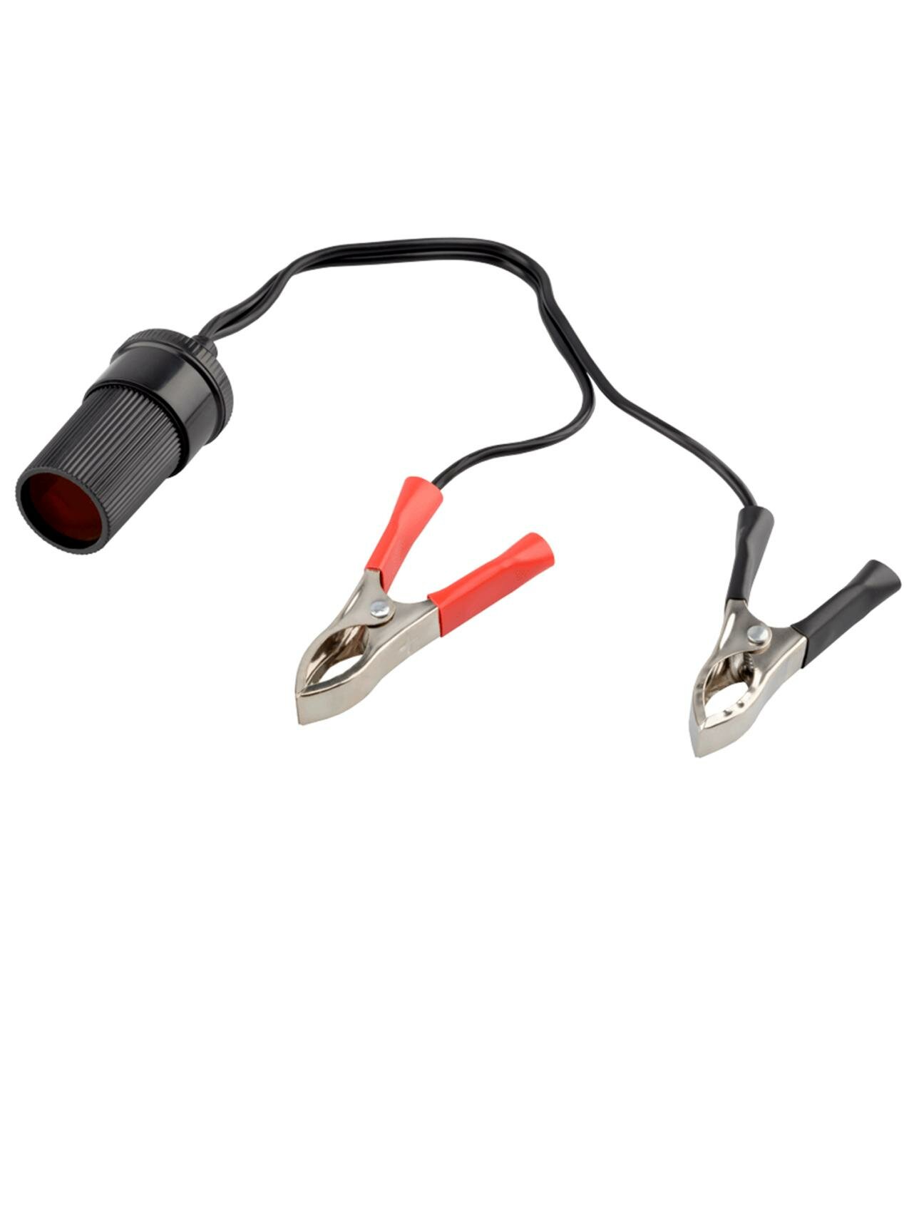 Переходник на штекер прикуривателя с зажимами для клемм АКБ АвтоDело