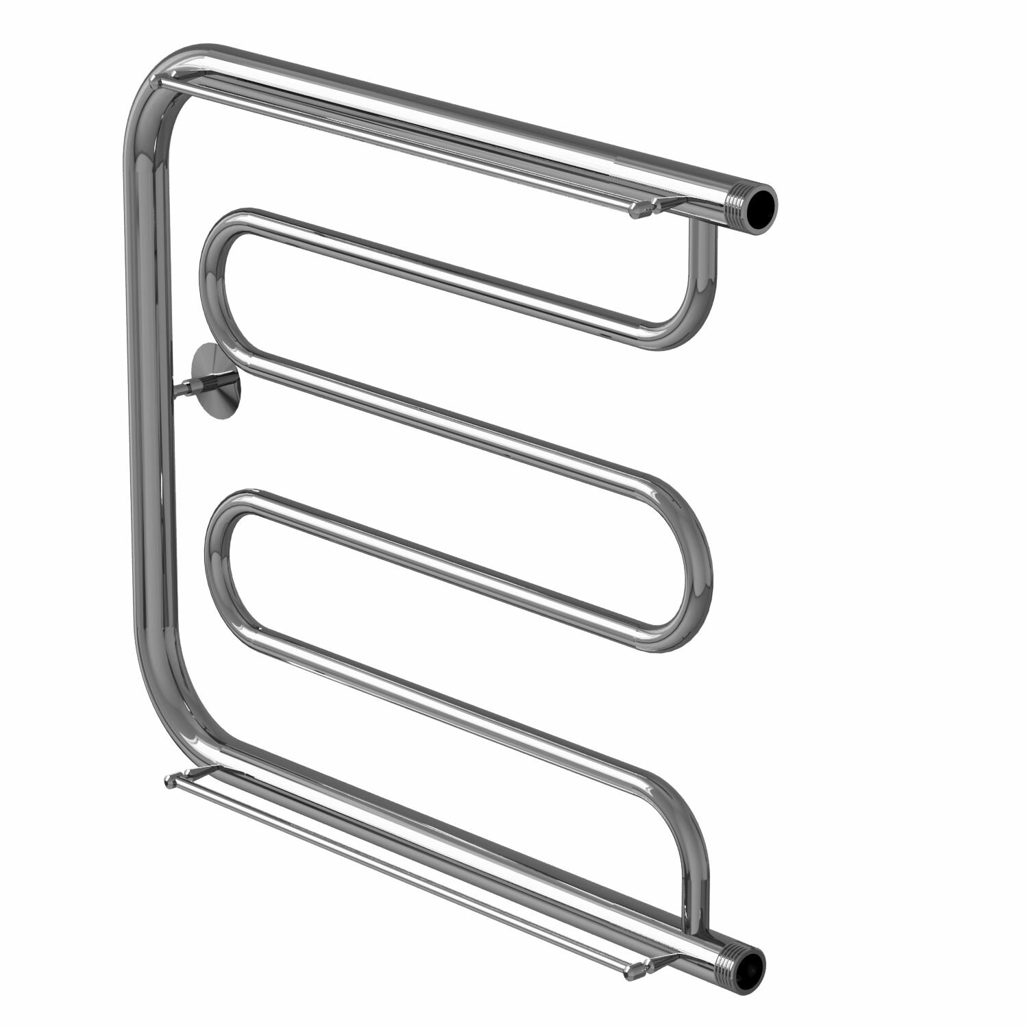 Полотенцесушитель водяной ПМ-образный MIXLINE SIMPLE PM1 50х60 см подключение 1' дюйм с полкой