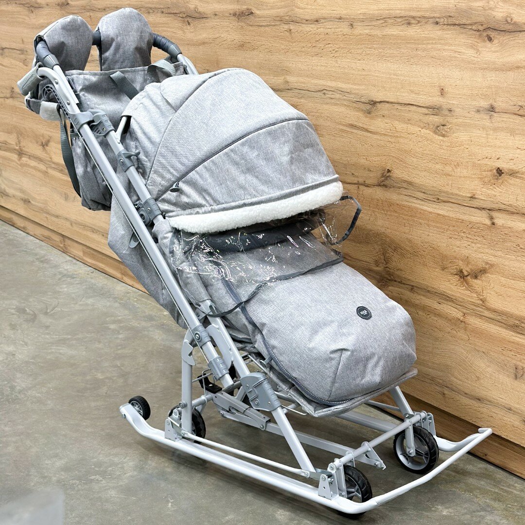 Санки-коляска Ника Детям ORIGINAL 7-8К цвет дымчатый до 3х лет