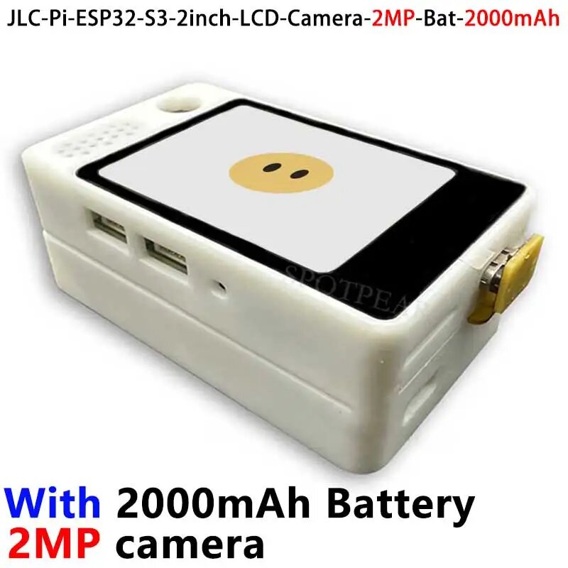 Spotpear ESP32-S3 DeepSeek AI Voice Chat Camera Robot BOX N16R8, ESP32S3-2MP-Bat