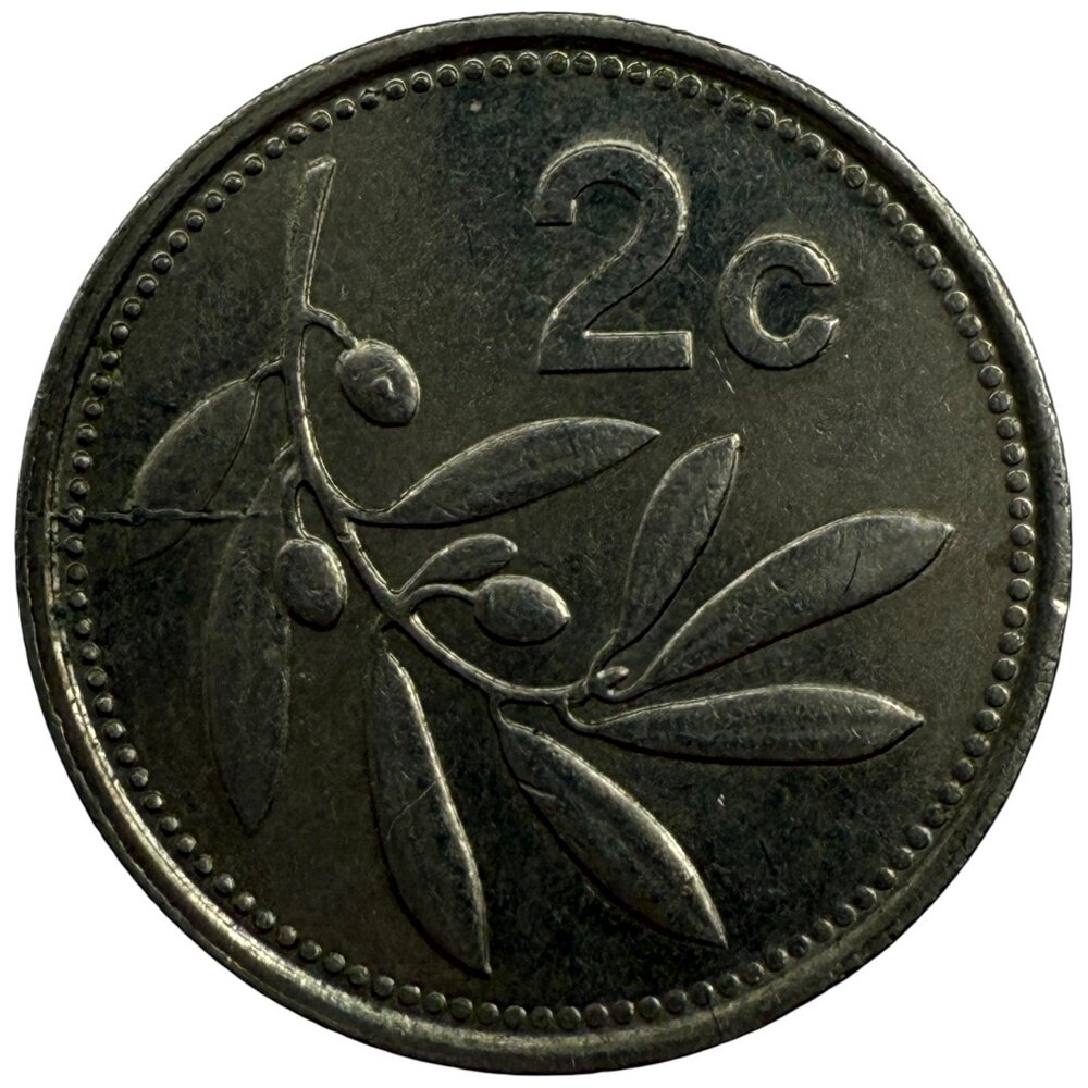 Мальта 2 цента 1991 г 