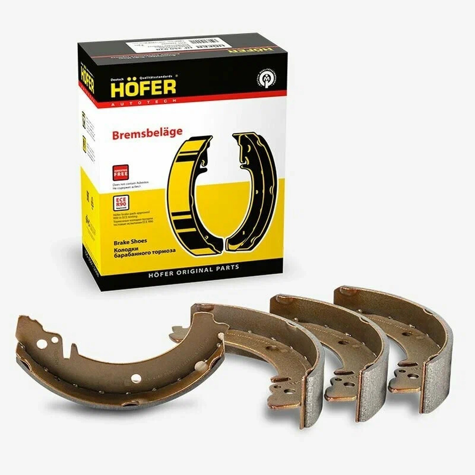 Тормозные колодки задние барабанные HOFER HF350920 для а/м Лада 2101