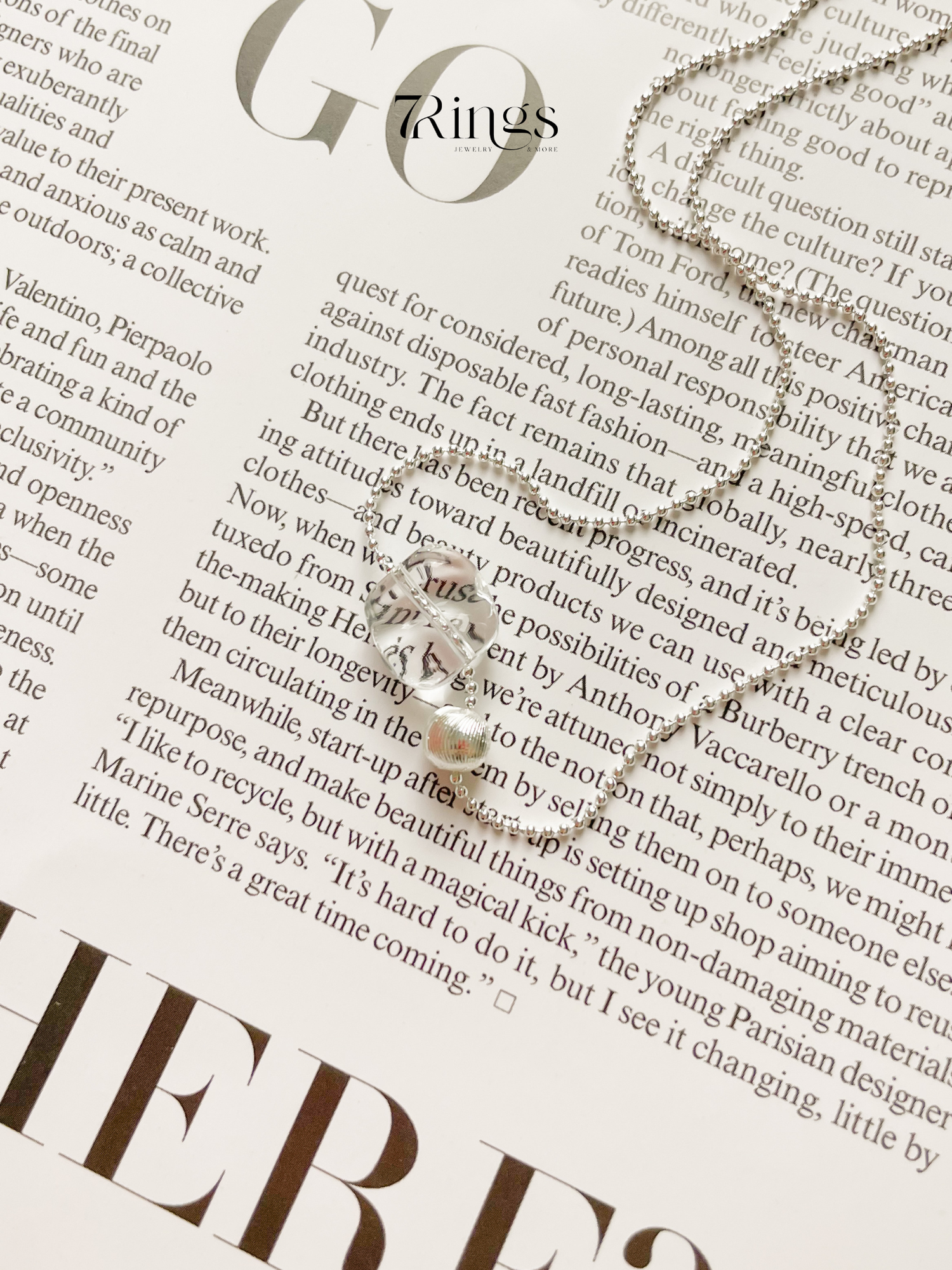 Цепь, длина 45 см, Silver