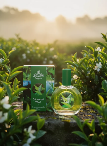 Изображение товара Туалетная вода Букет России "Зелёный Чай", для женщин, цветочный аромат, 40 мл