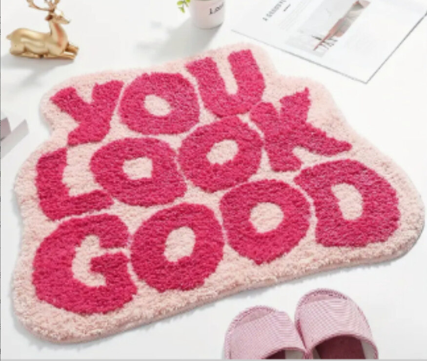 Рождественский декоративный коврик для пола 40*60 см 【хрустальный бархат】