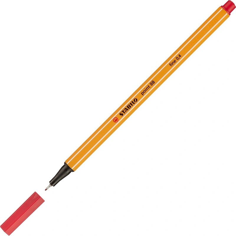 Линер STABILO Point 88 50 темно красный Германия