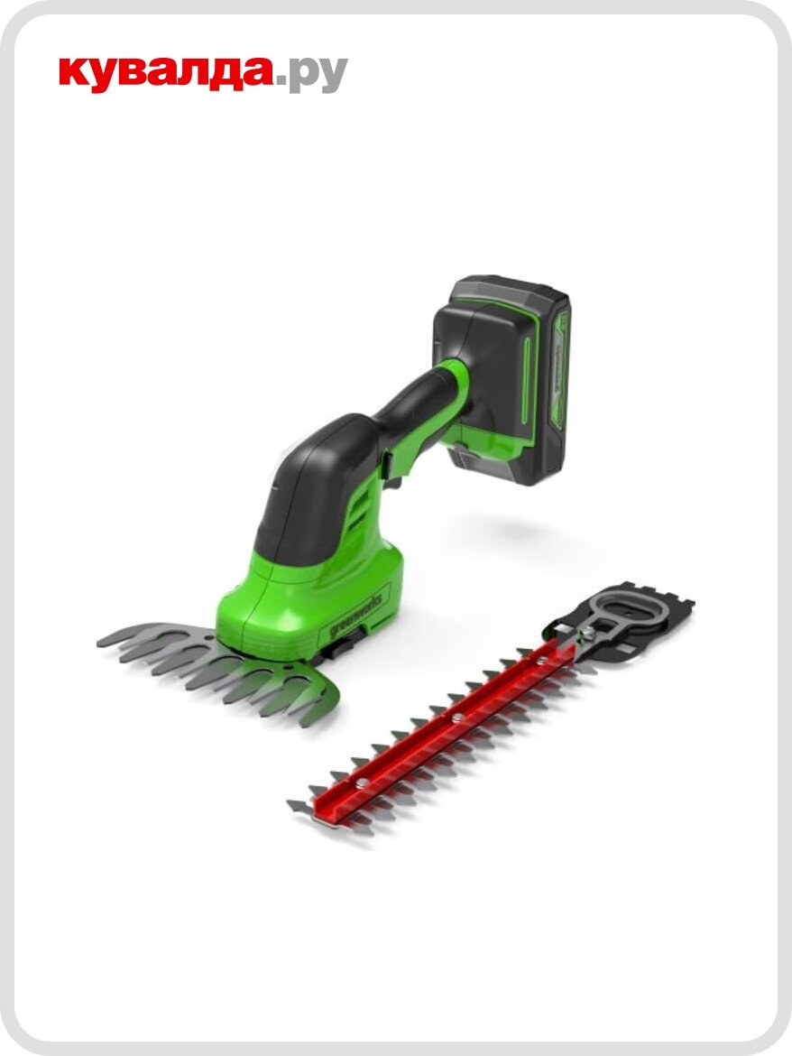 Ножницы-кусторез аккумуляторные GREENWORKS G24SHT 24V без АКБ и ЗУ