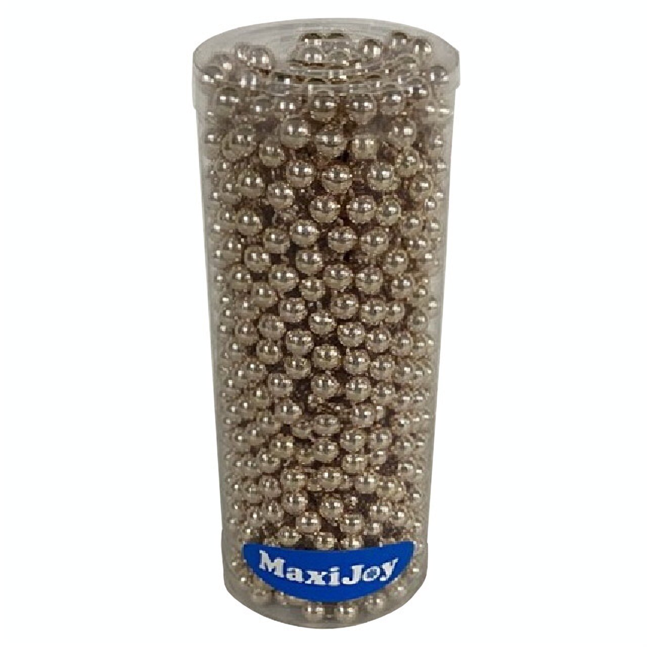 Бусы Maxijoy жемчуг 8мм 10м пластик нежно-розовый/ новогоднее украшение игрушка на елку