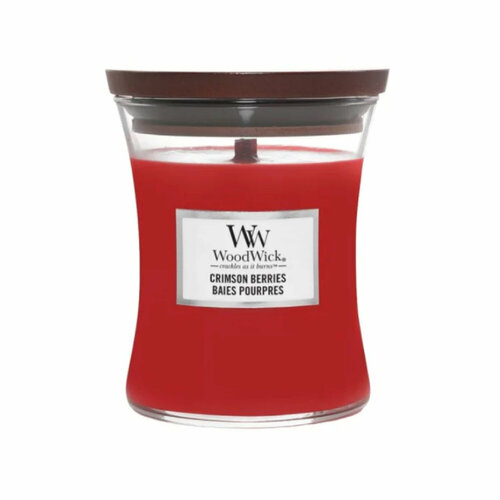 фото Ароматическая свеча woodwick "багровые ягоды/crimson berries", средняя