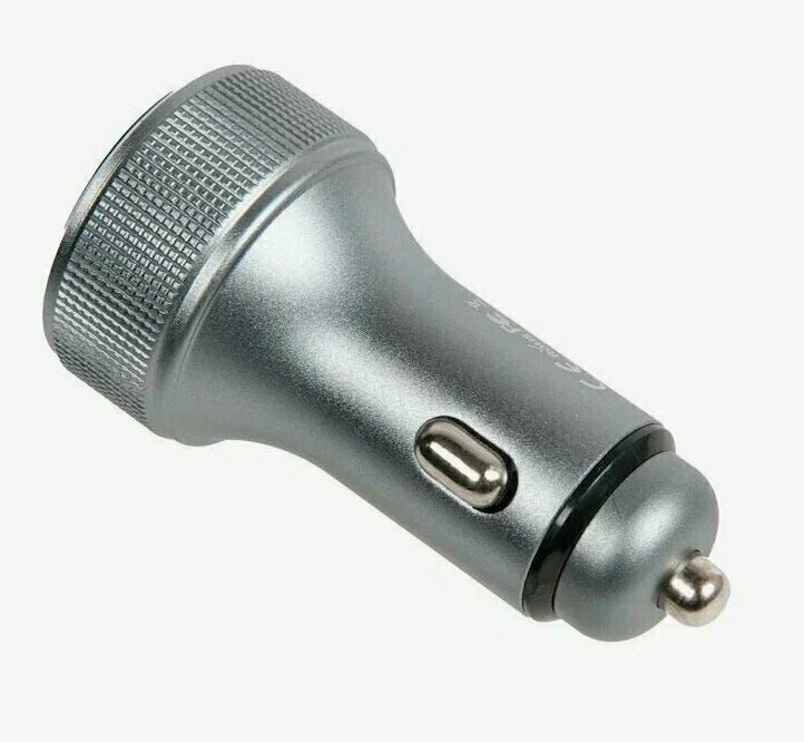 Зарядное устройство для авто в прикуриватель 2в1 USB Type c 5в 20W — фото 1