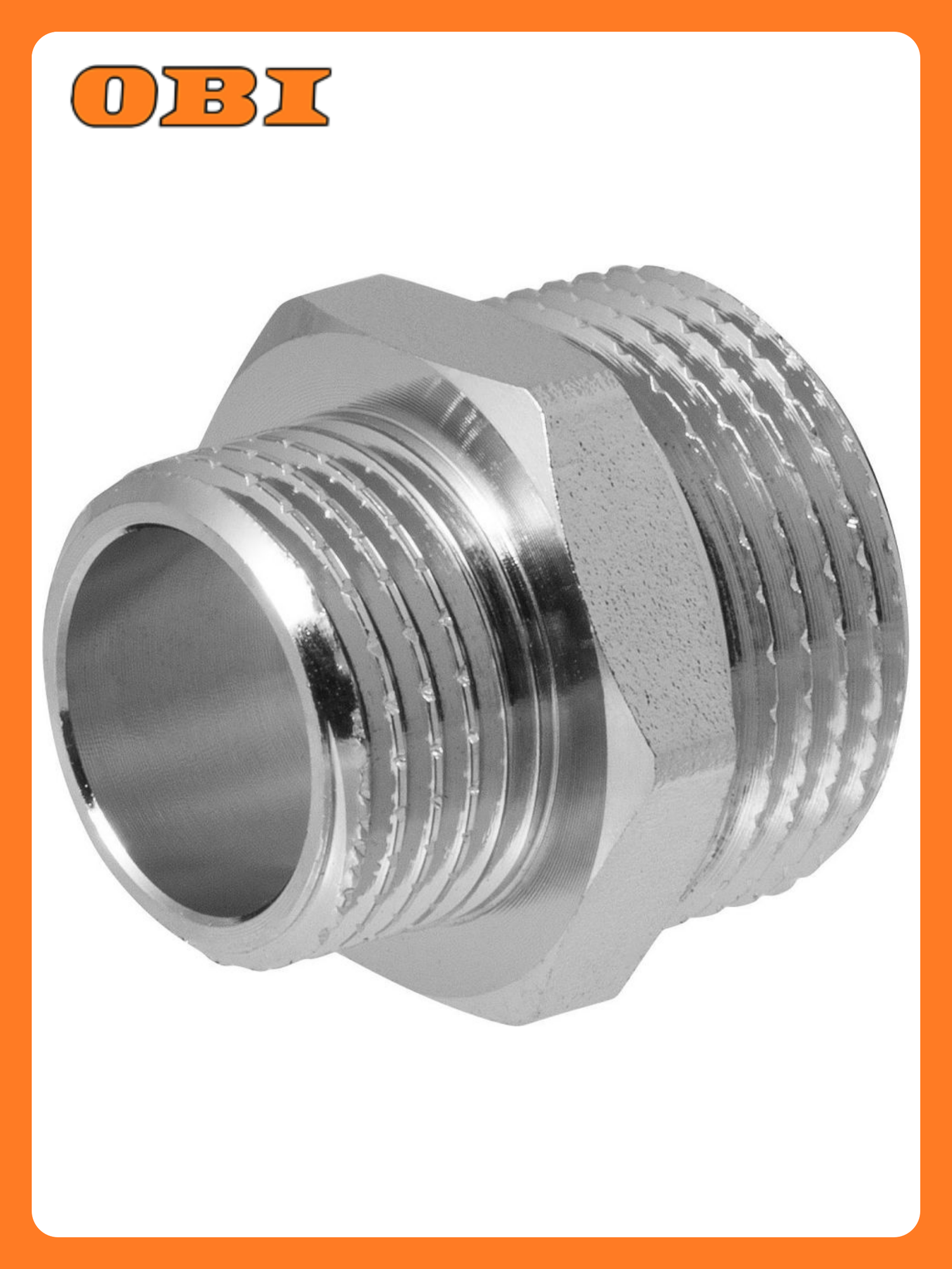 Ниппель - переходник (бочонок) 3/4