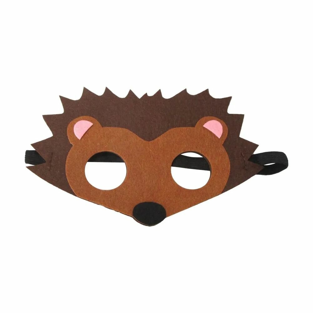 Маска карнавальная фетр Ежик 6232190