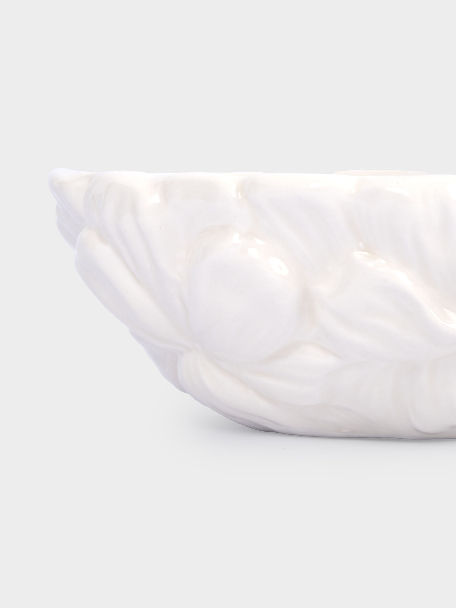 Салатник, 16х6 см, 500 мл, керамика, молочный, Цветы, Blossom — фото 1