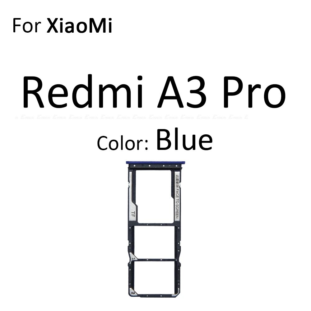 Лоток для SIM-карты, разъем для чтения, адаптер для XiaoMi Redmi A1 A2 Plus A3 Pro A3x Micro SD, контейнер, запасные части