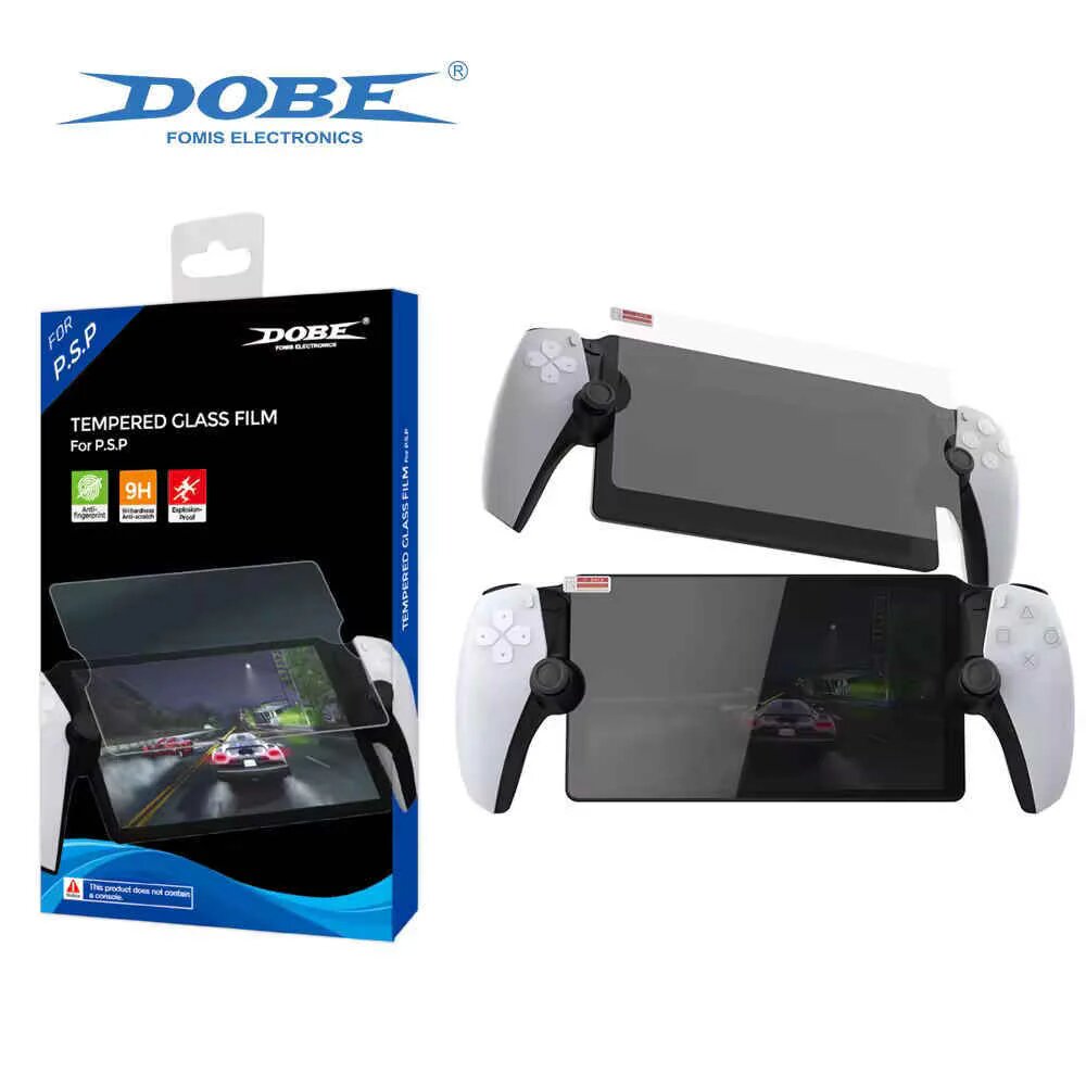 Защитное стекло для PlayStation Portal DOBE, 1 шт, бесцветное, пластик — фото 1