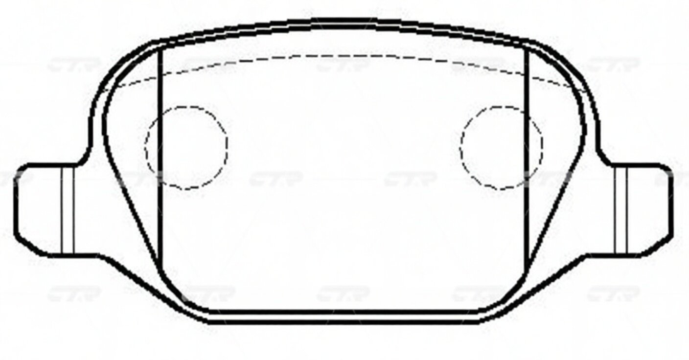 Колодки тормозные дисковые LADA GRANTA, KALINA (старый арт. CKFI-26) GK0243 CTR арт. GK0243