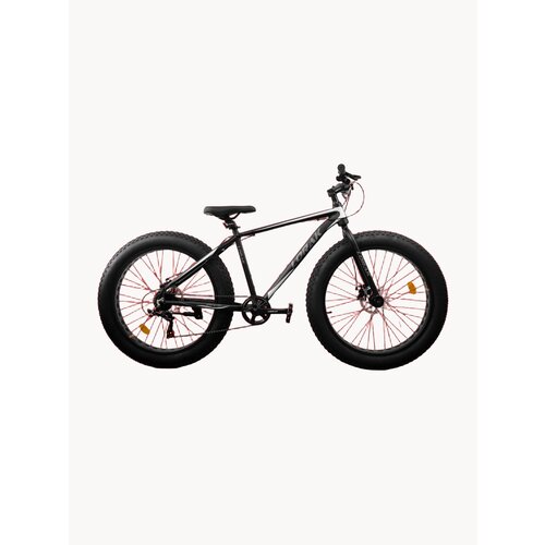 Велосипед Фэтбайк LORAK FAT Safe 26 Матовый Чёрный/Белый на алюминиевой раме 19