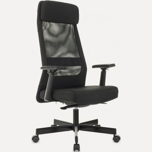 Изображение товара Кресло руководителя Бюрократ T-995 черный TW-01 сетка/ткань крестов. металл черный