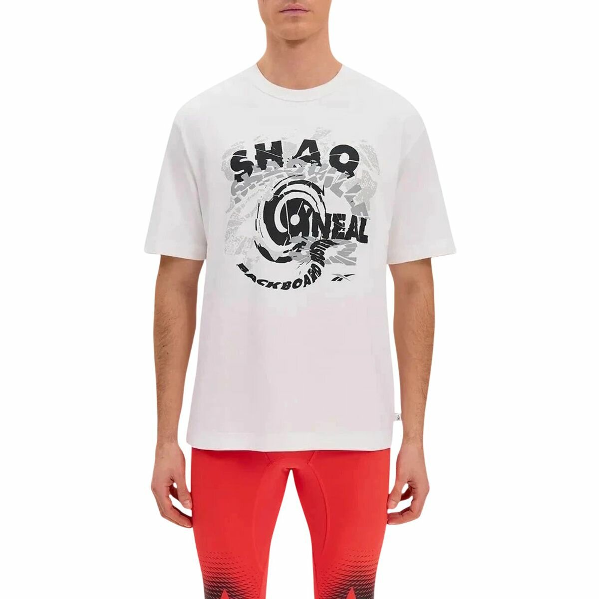 Футболка Reebok Gs Hs Shaq Spiral Tee, размер S, белый