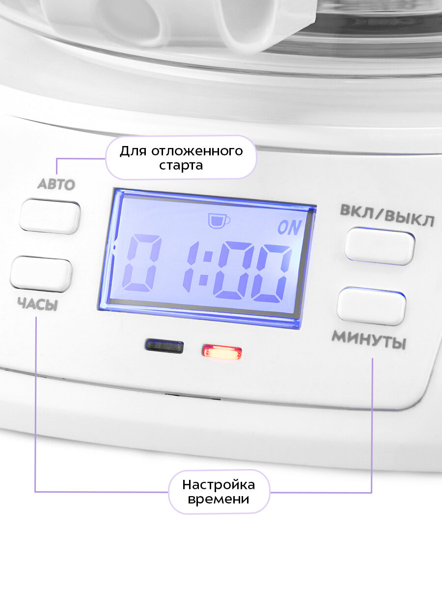 Кофеварка Kitfort КТ-7396 — фото 1