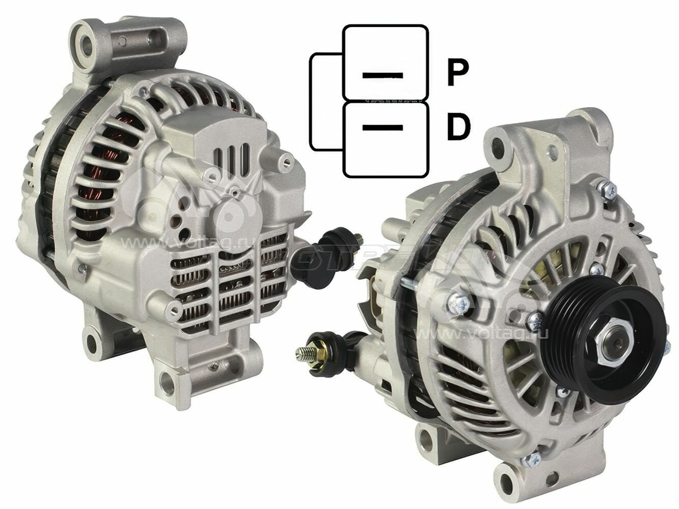 Генератор 12V 90A для Мазда 6 арт STL81318300 SAT