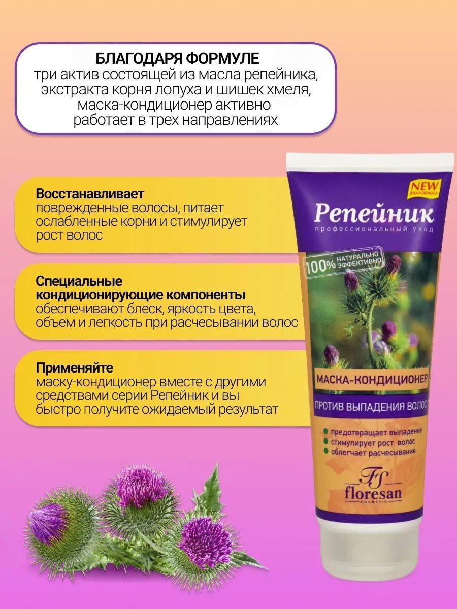 Маска-Кондиционер Floresan Ф-81, против выпадения волос, 250мл — фото 1